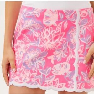 Lilly Pulitzer Vibrant Pink and Lavender Mini Skirt